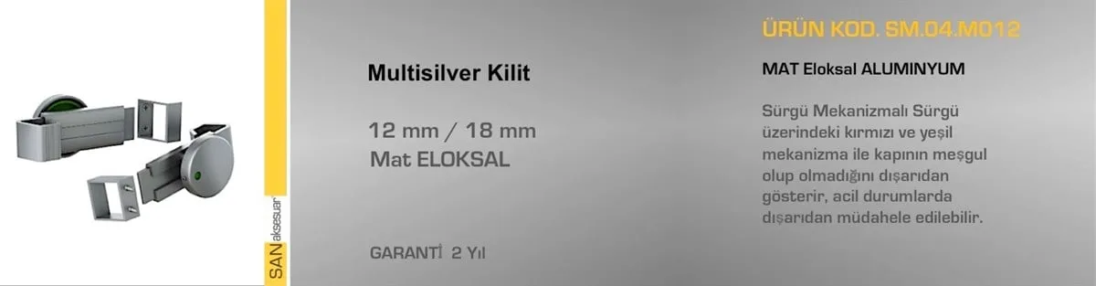 Sander Islak Zemin Compact Laminant Kilidi Kapazlama Multi Silver