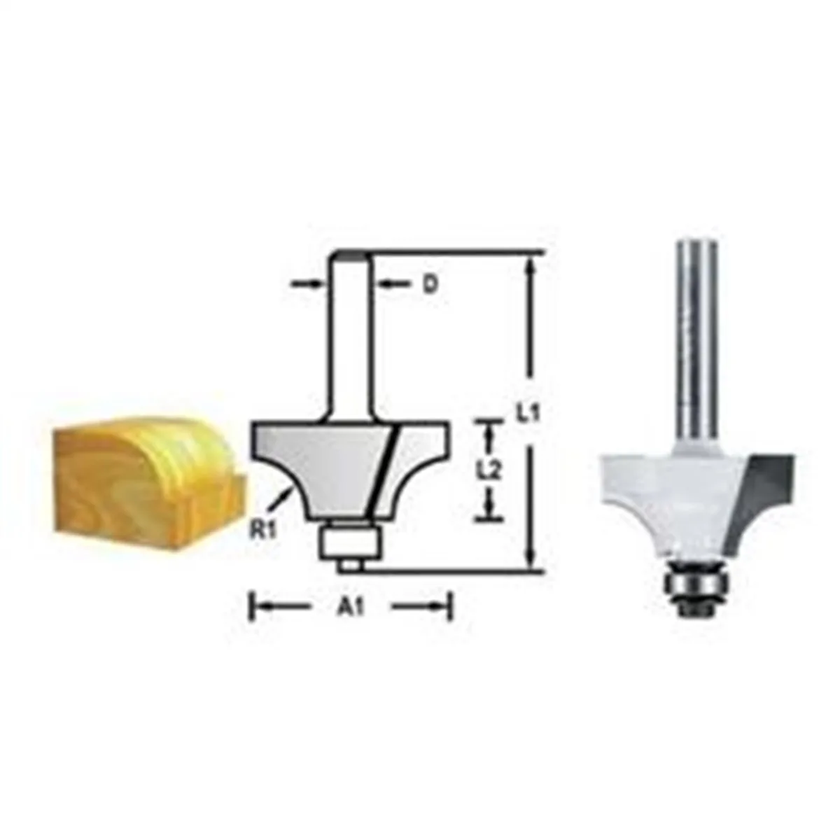 Makita Uç Freze Beading Bit-With Bearing