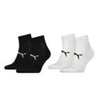 Çorap Performance Train Light Quarter Beyaz/siyah