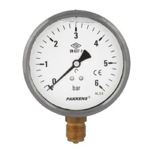 Max Basınç saati 1/4'' Orta Çıkışlı 0-6 Bar