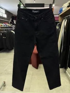 Baggy Fit Yikamali Siyah Kot Pantolon