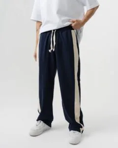 Baggy Fit Parçali Lacivert Eşofman Alti