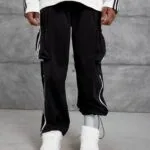 Kargo Cep Paraşüt Kumaş Şeritli Pantolon