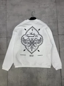 Nakişli & Baskili Beyaz Sweatshirt