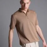 Polo Yaka Kahverengi Triko