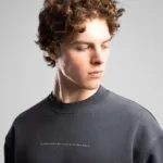 Fade Yikamali Siyah Sweatshirt