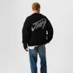 Jj Baski Siyah Içi Polar Sweatshirt