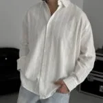 Nakişli Beyaz Gömlek