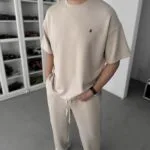 Modal Kumaş J Enjeksiyonlu Bej Tişört