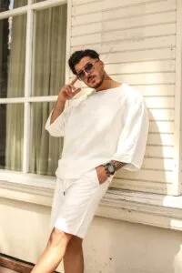 Fakir Kol Beyaz Tişört