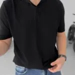Polo Yaka Siyah Triko