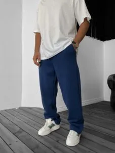 Baggy Fit Basic Lacivert Eşofman Alti