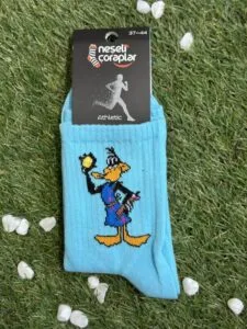 Duffy Duck Mavi Tenis Çorap