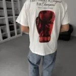 United Box Baski Beyaz Tshirt