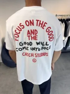Focus On The Good Beyaz Tshirt