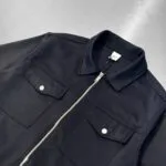 Modal Kumaş Cepli Siyah Ceket