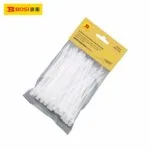 Bosi Klips Plastik Cırtlı Beyaz