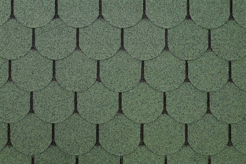 Çukurova Shingle Yuvarlak Model Yeşil Pk=2.61M2 (M2 FIYATIDIR)