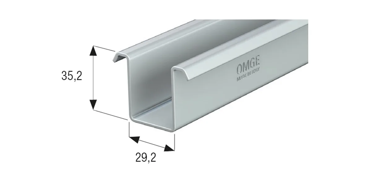 Ağır Kapı Rayı Klavuzu Damaklı 6 MT