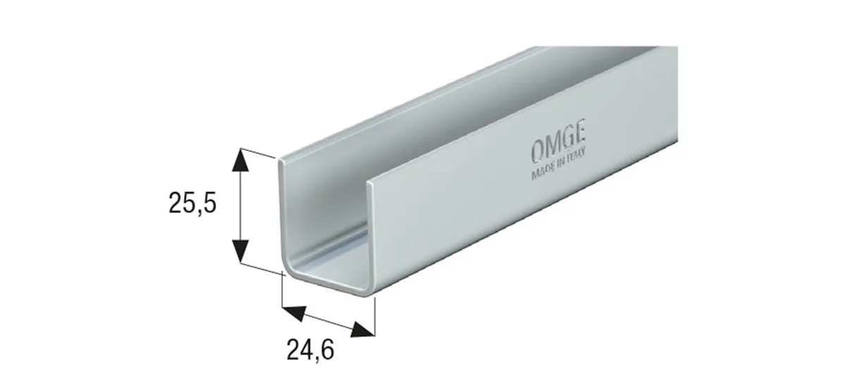 Ağır Kapı Rayı Klavuzu U Tipi 6 MT