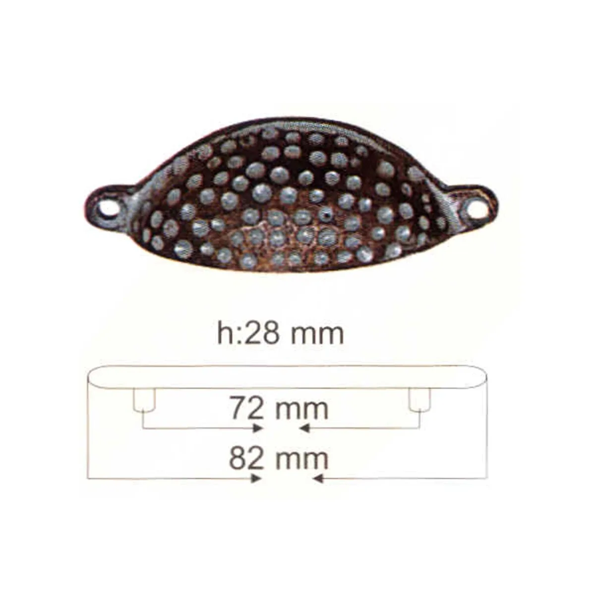 Yılmaz Bronz Kulp Oksit 10 CM