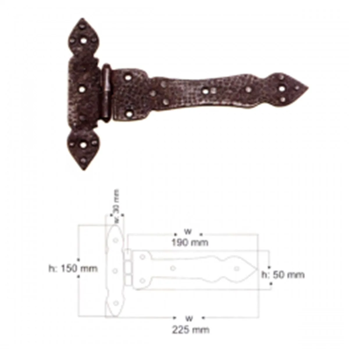 Yılmaz Bronz Mentese Yonsuz Dövme Oksit 19CM