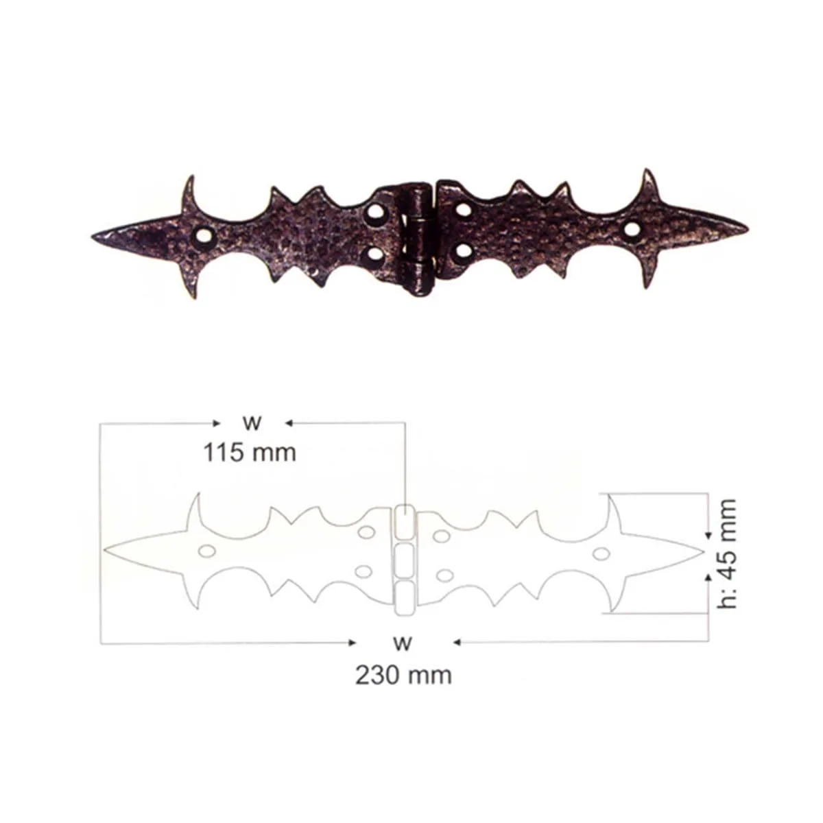 Yılmaz Bronz Mentese Yonsuz Dövme Oksit 21.5CM
