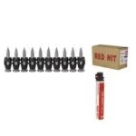 Red-hit Zemin Çivisi Çelik 1000 Adet + 1 Adet Gaz Tanki