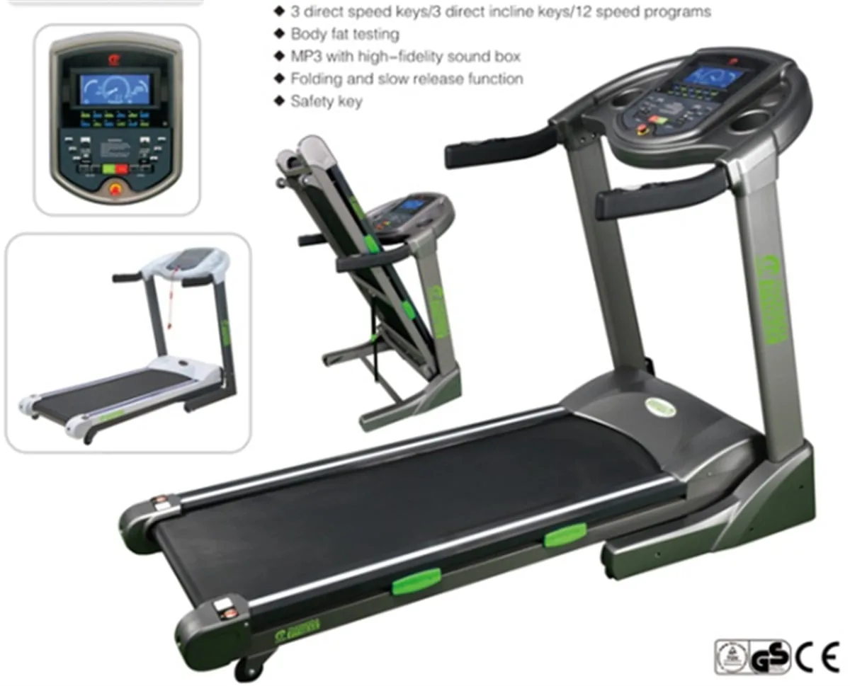 Power Koşu ve Yürüyüş Bandı Bilgisayarlı 1-18KM 0-15 Eğim 2.5HP