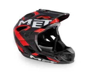 Met Kask Parachute Siyah Kırmızı/parlak