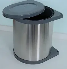 Tezgah Altı Çöp Kovası 14 Litre Krom