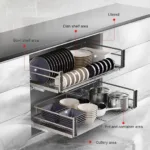 Tezgahaltı Tabaklık Tam Açılım Frenli 540x430