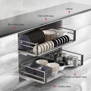 Tezgahaltı Tabaklık Tam Açılım Frenli 540x430