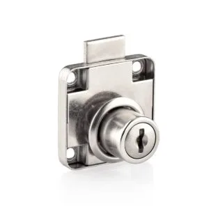 Canex Çekmece Kilidi Kare 22MM Nikel