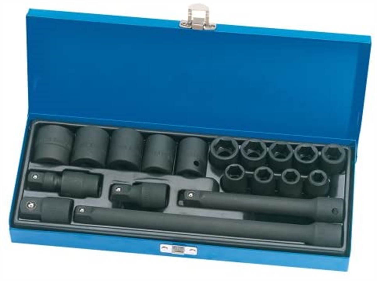 Draper Lokma Anahtar Seti Darbeli 6 Nokta 19 Parca 1/2