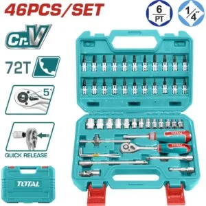 Total Lokma Seti 1/4'' 46 Parca