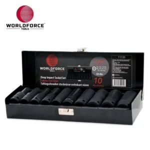 World Force Lokma Seti Uzun 10 Parça 1/2'' 6 Köşe (10,12-15,17,19,21,22,24MM)