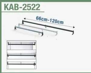 Askı Borusu Teleskobik İçe Geçen 25mm 66cm-120cm