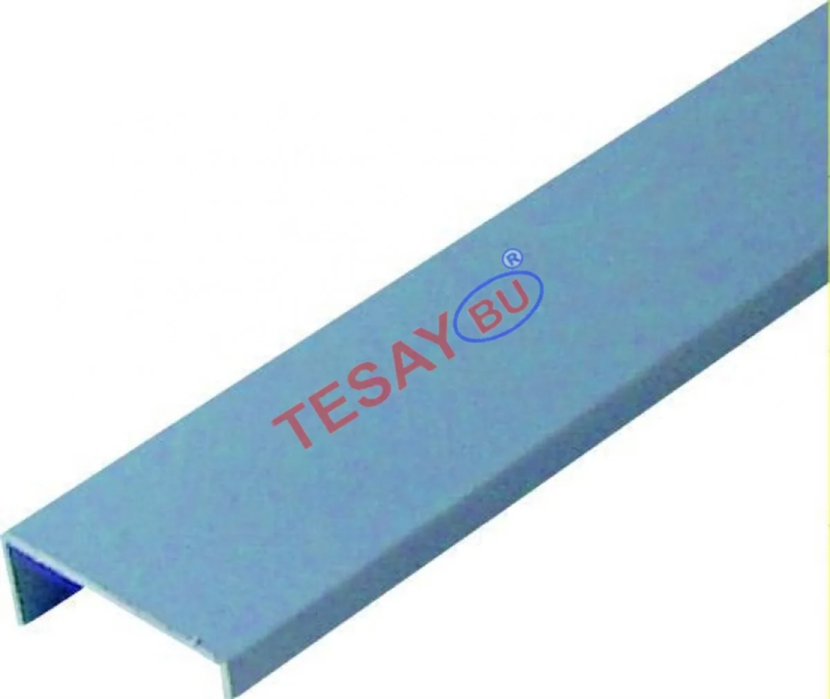 Tesay Alüminyum Köşeli U Kapama 2.5MT Mat Krom