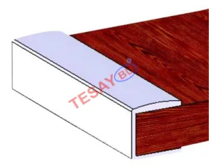 Tesay Alüminyum U Kenar Kulp 2.5mt