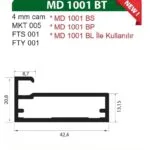 Üstün Çerçeve Kapak Profili 45mm 5.80 Metre