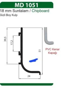 Üstün Gola Kulp L 6 Metre
