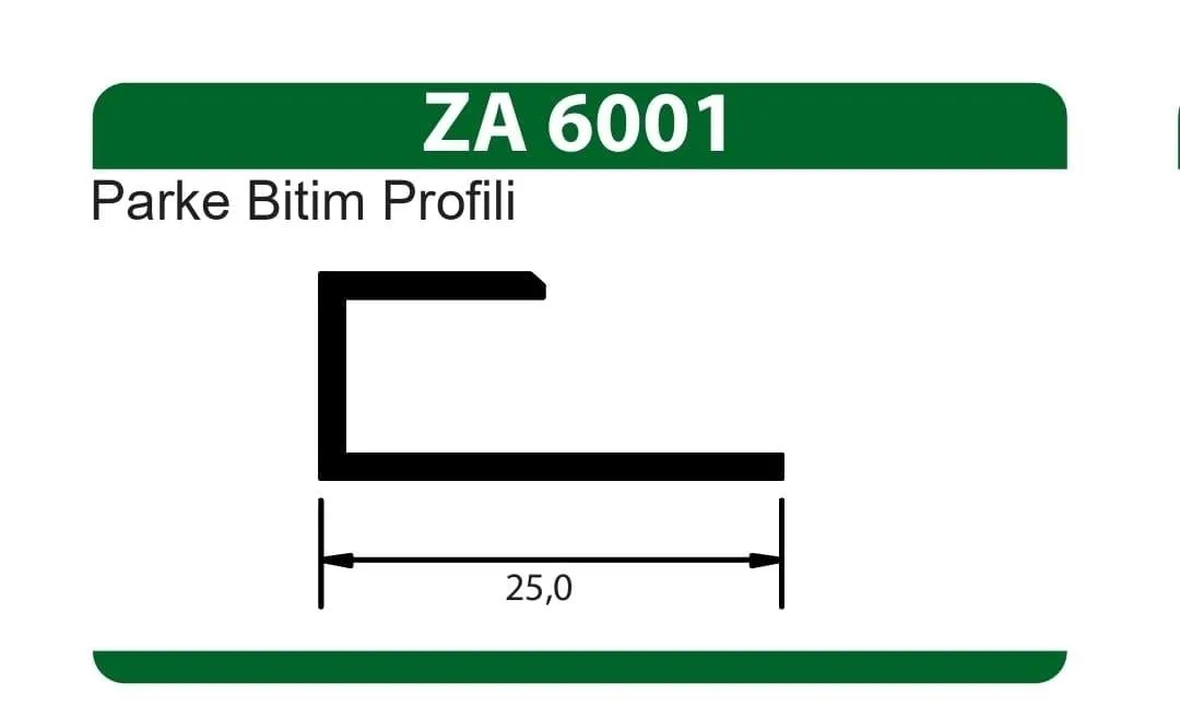 Üstün Parke Bitim Profili  2.70 Metre Mat Krom