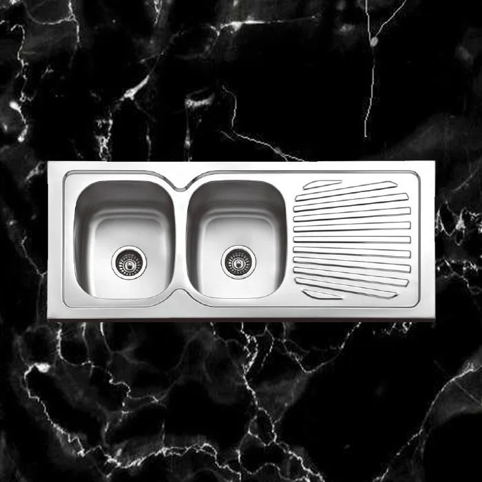 Bolang Çelik Evye Çift Göz Derinlik 18CM 120X50