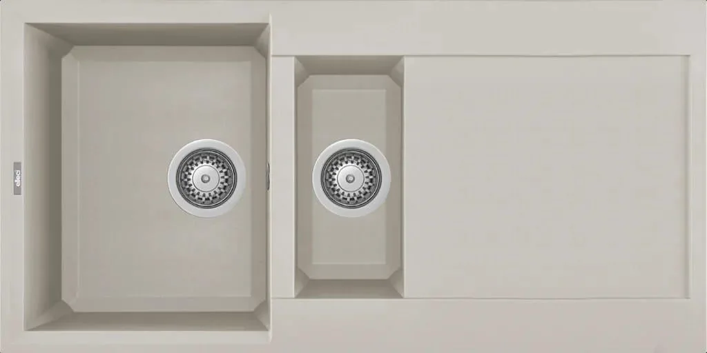 Elleci Granit Evye Bir Buçuk Göz 475 100x50 Bianco Soft 39