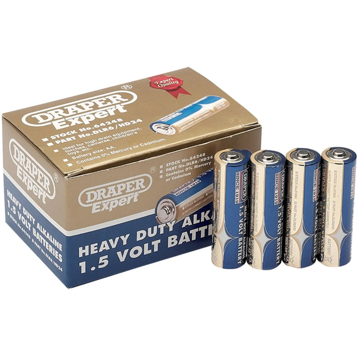Draper Pil Aa-Tip 1,5V (4Ad/Pk)