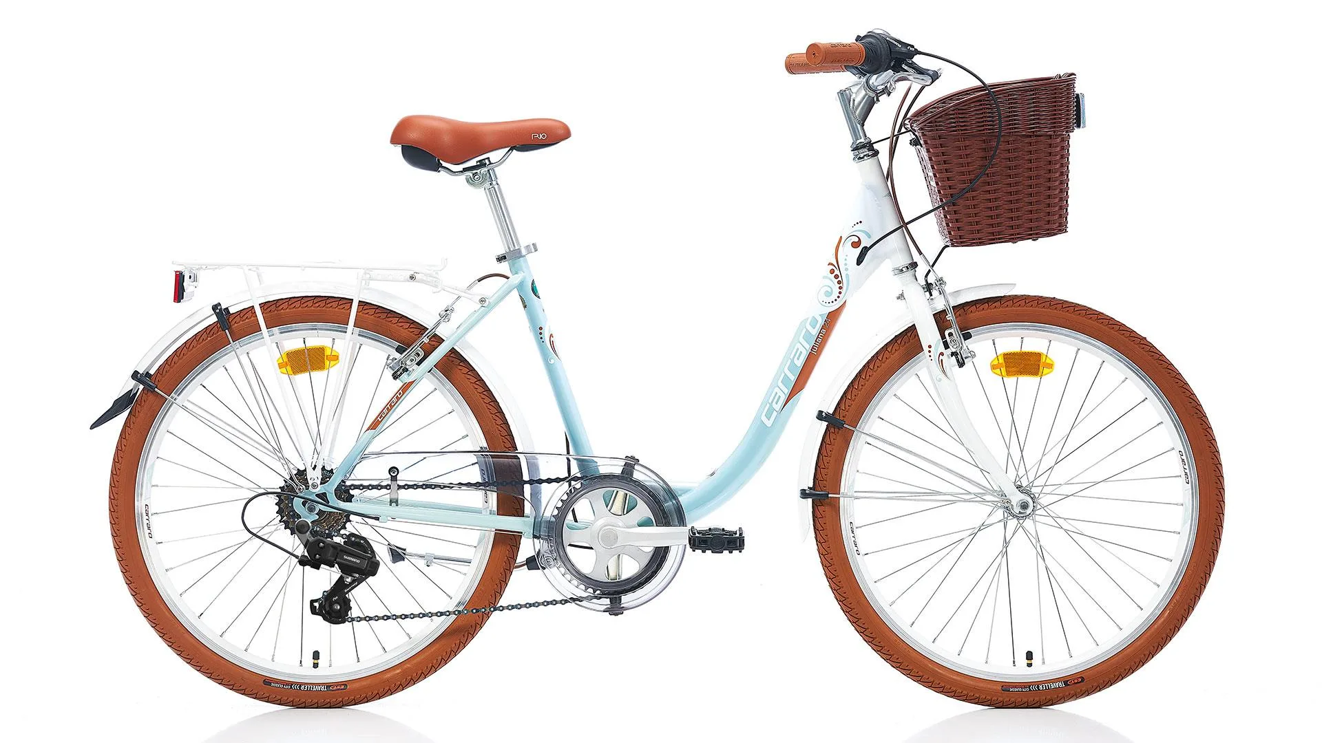 Carraro 26'' Juliana 26 430H 7-V Vb Beyaz-Turkuaz-Kahverengi