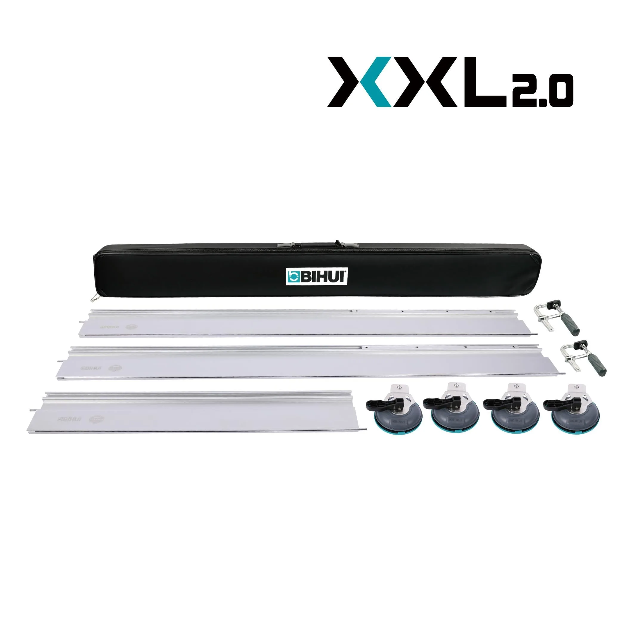 Bihui Seramik Kesici Ayarlanabilir Ray Sistemi 3.60M (4 Ad Vantuz 2 İşgence) Set