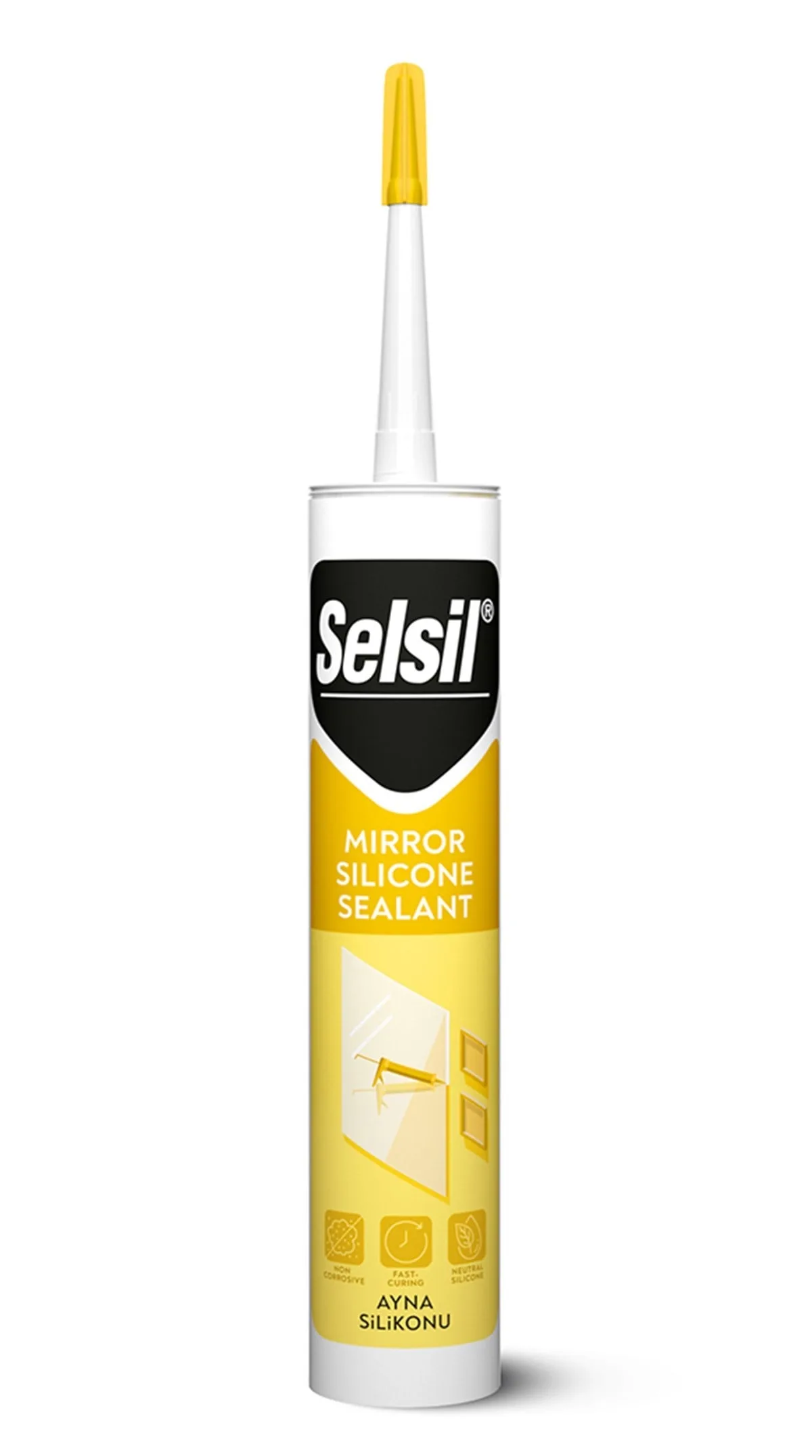 Sel-Sil Silikon Ayna Şeffaf 310 ML
