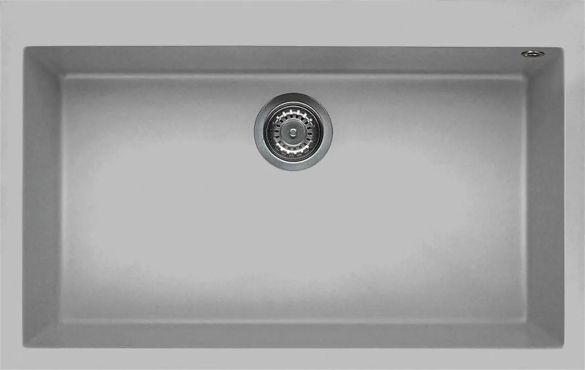 Elleci Granit Evye Tek Göz Damlalıksız Quadra Aleminyum 76X45